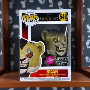 Funko Pop Unopened Scar 548 The Lion King Flocked FYE Exclusive Vinyl Figure